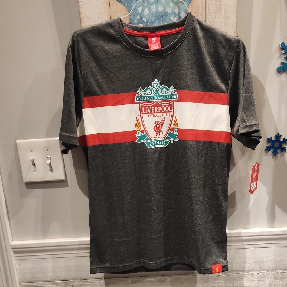 NWT Liverpool Football Club Est. 1892 Men's Gray T-Shirt Sz M